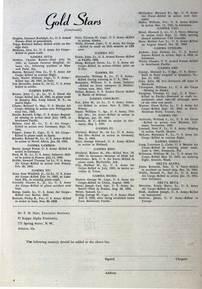 Dr. F. H. Hart Executive Secretary